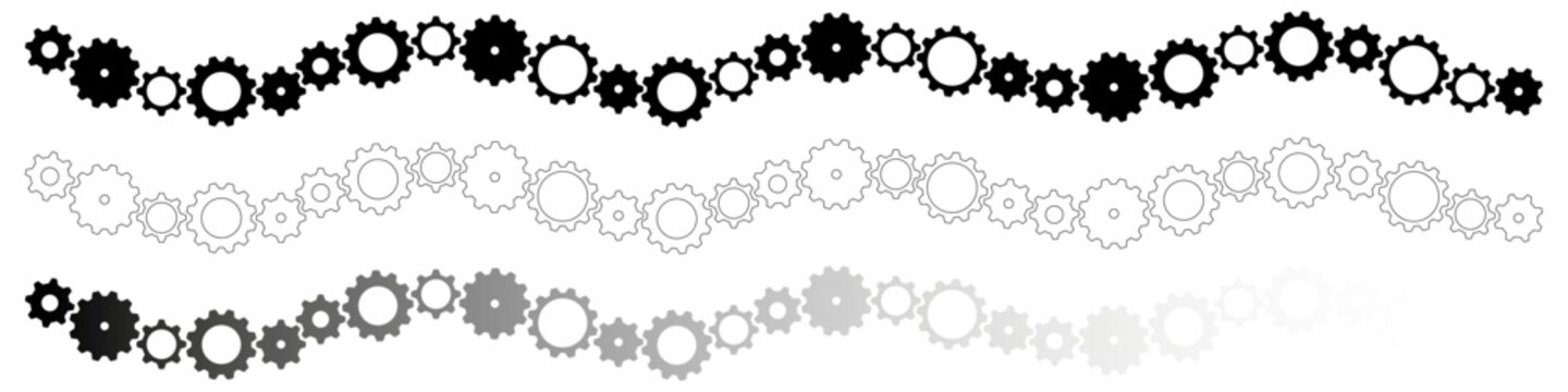 FRISES AVEC ALIGNEMENTS D'ENGRENAGES