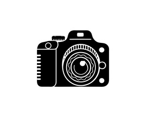 creative clean silhouette Camera for Photography Class Icon vector illustration