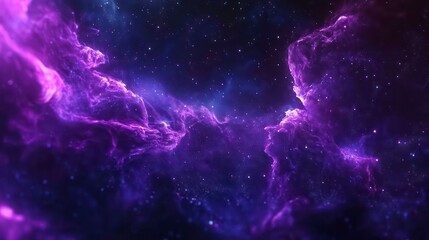 Fototapeta premium Animation of abstract swirling neon purple smoke on black background. Dark violet magical fog. Mystic effect for Halloween. Color of 2025 year