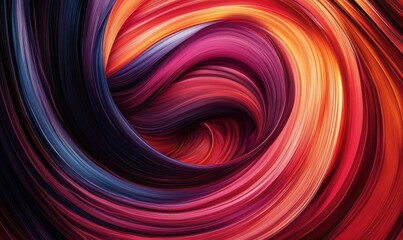 Artistic abstract painting in vibrant colors, swirling brushstrokes creating a dynamic and energetic visual effect, perfect for contemporary decor,