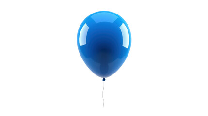 Blue balloon floating with transparent background representing celebration and joy