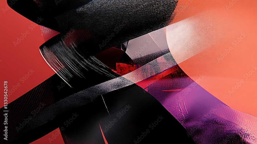 Aufkleber dynamic interplay of textures and shapes, a visual symphony of form
