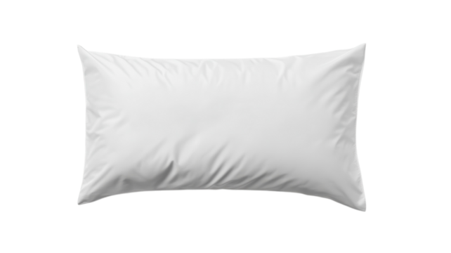 Soft white pillow resting on a clean surface ideal for restful sleep and comfort in any bedroom setting