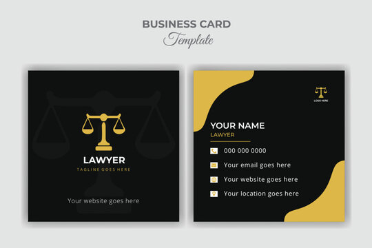 Lawyer modern creative business card design