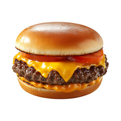 Classic Diner Smash Burger Cap Isolated on Transparent Background