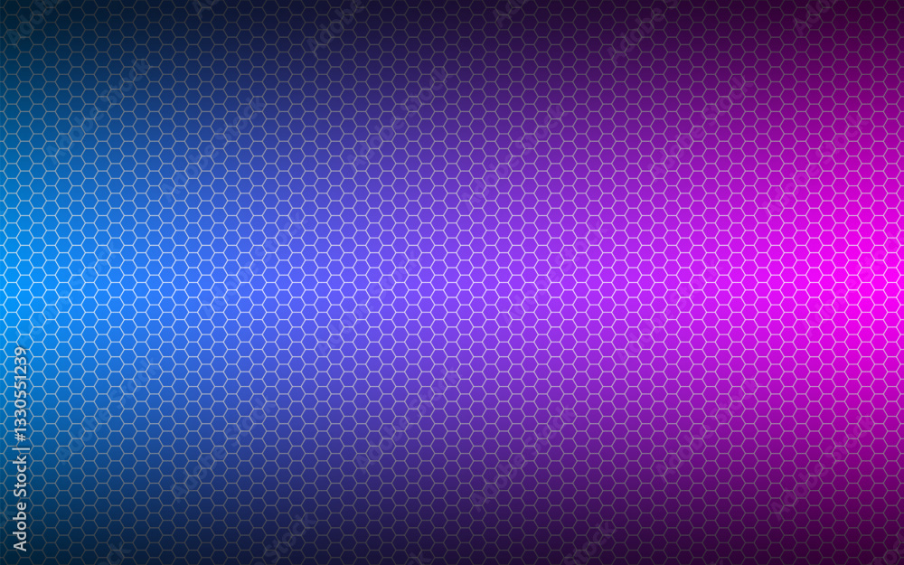 Wall mural modern high resolution blue and pink geometric background with polygonal grid. abstract black metall