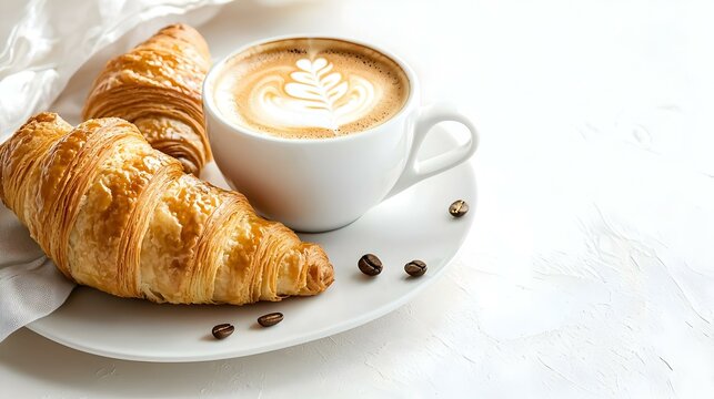A photostock of a cozy breakfast setting