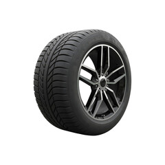 Obraz premium car wheel with tire isolated on transparent background. car wheel png