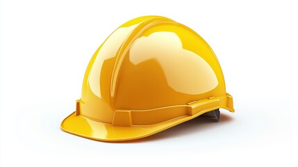 Fototapeta premium Construction Worker Hard Hat, Safety Gear for Employees 