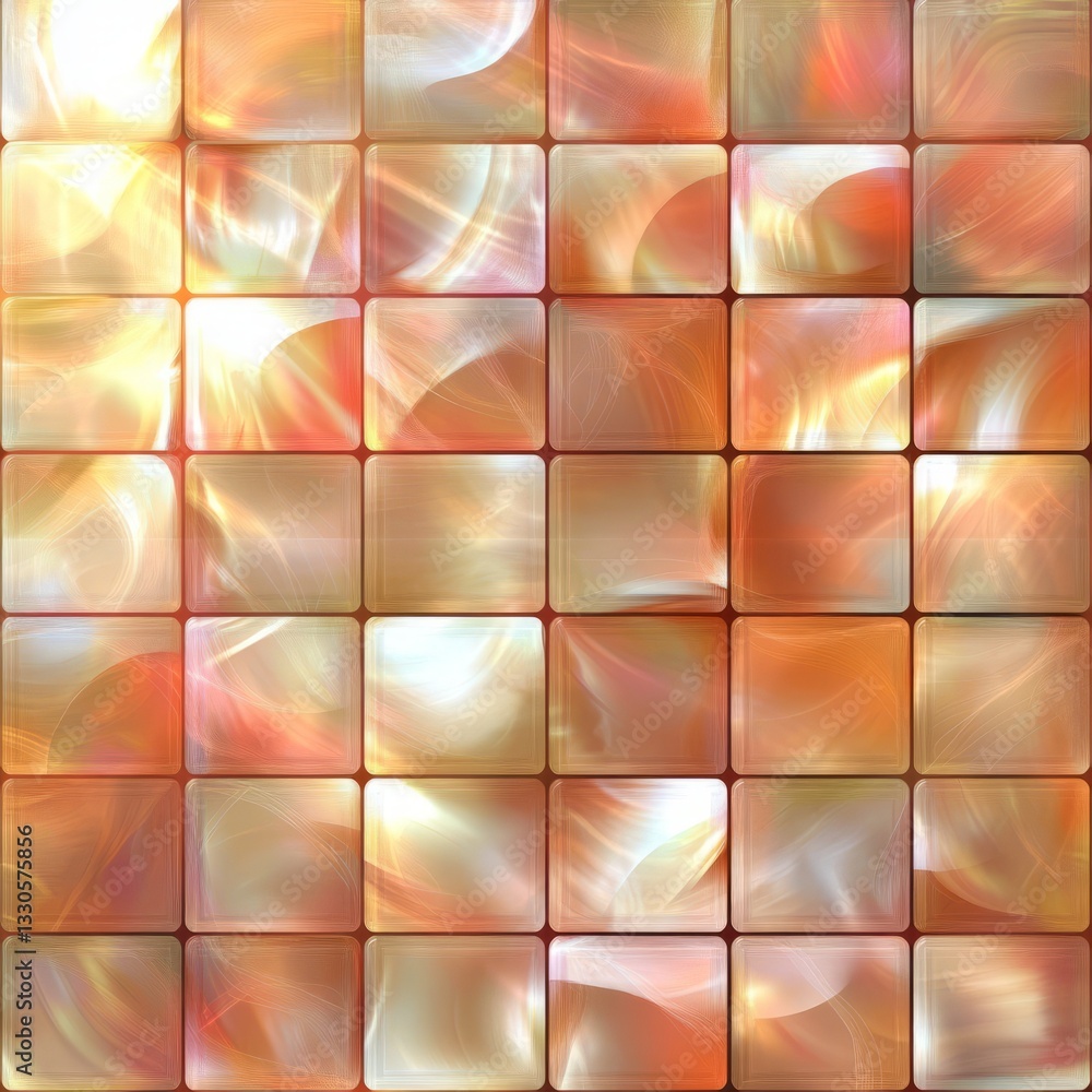 Poster abstract pearl-like tiles create a sophisticated background texture with subtle reflections and warm