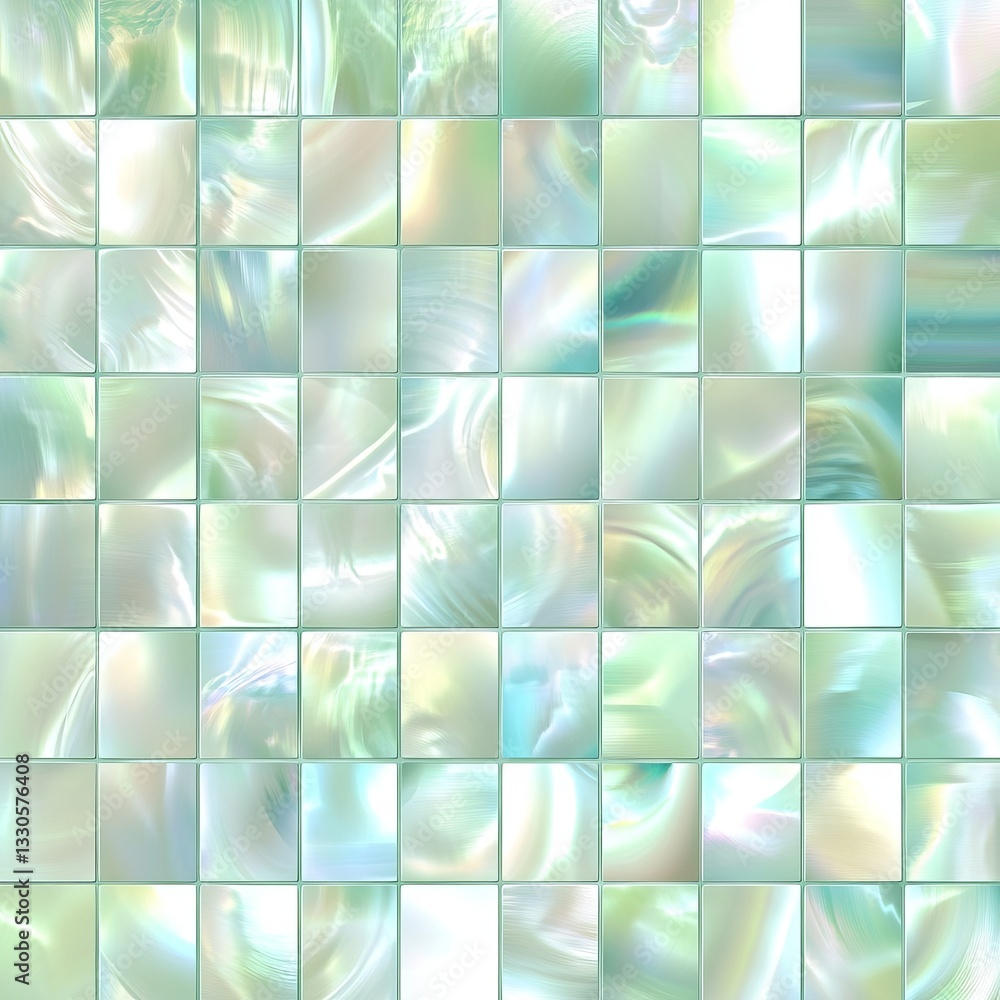 Aufkleber beautiful abstract tiles in soft pastel colors create a serene background with a pearl-like sheen an