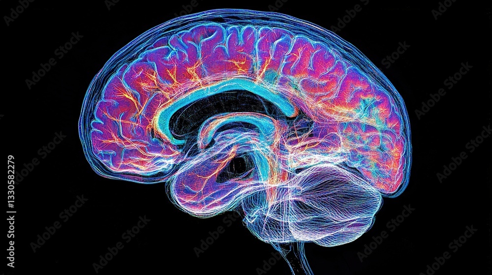 Poster digital mapping of the human brain with ai representation