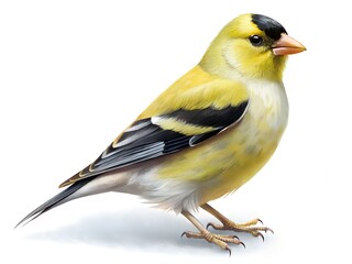 Naklejka premium great tit isolated on white background