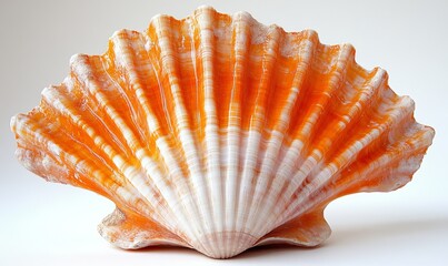 a close-up of a colorful seashell.