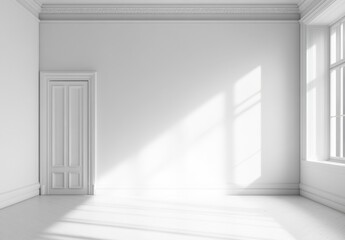 Fototapeta premium White plastered wall background