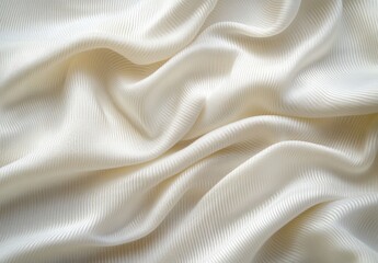 Fototapeta premium White silk fabric texture luxurious background