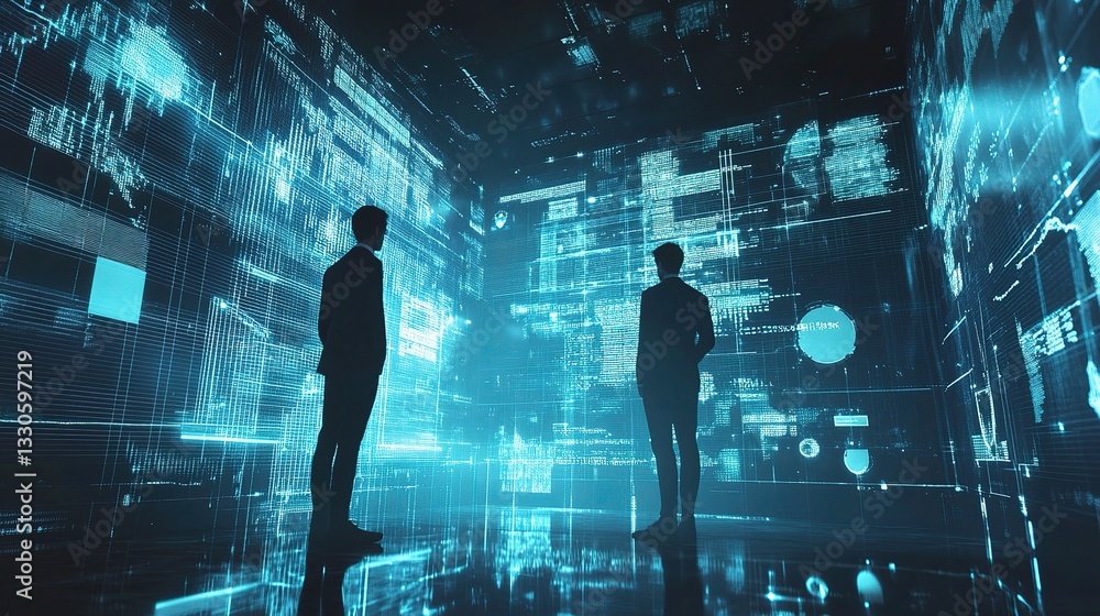 Poster dynamic business teamwork in holographic data environment