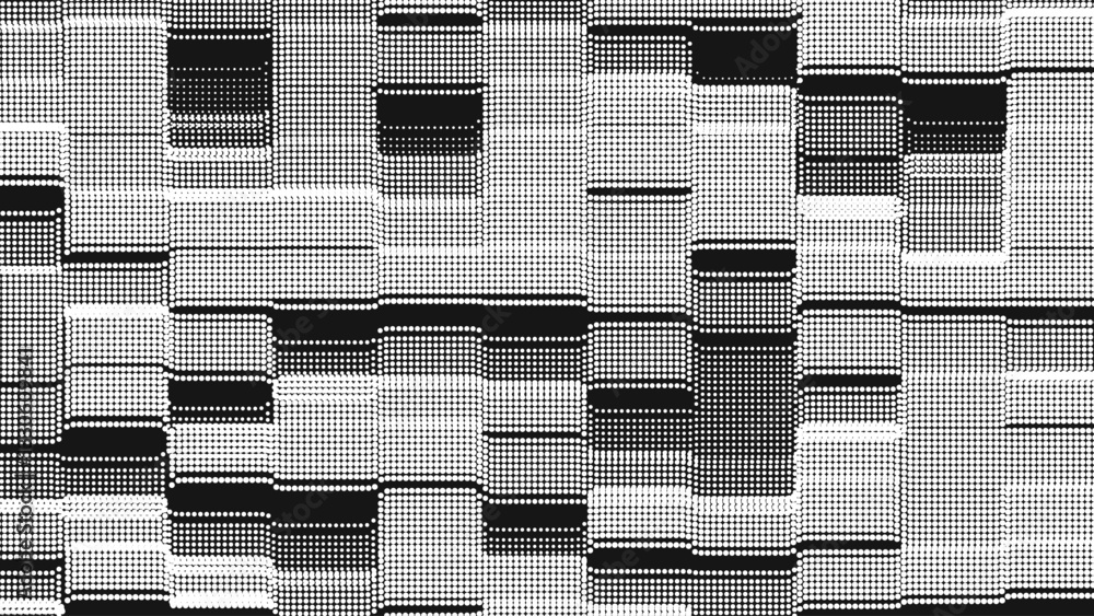 Poster point wave pixel texture. abstract dot background. technological cyberspace background.
