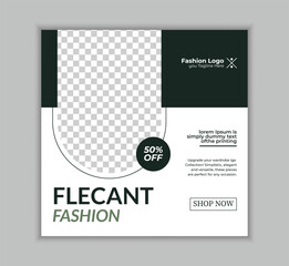 Minimalist Fashion Social Media Template Editable Instagram Post.