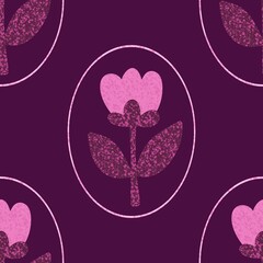 Abstract floral seamless flowers pattern for wrapping paper and fabrics and kids