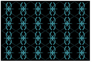 Geometric Pattern with Spider Motif