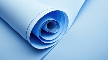 Explore the elegance of abstract colored paper textures with minimal geometric shapes in soothing light blue hues.