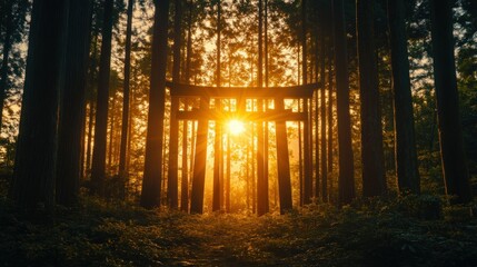 sunlight in the forest