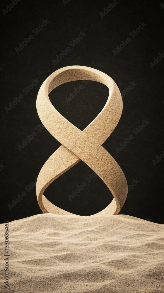 Poster a mesmerizing display of infinity on a dark canvas, pulsing with bioluminescent light to evoke a hyp