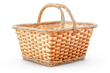 Fototapeta premium Supermarket shopping basket on transparent background