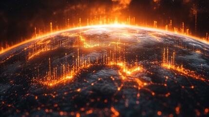 Fiery Planet: A Digital Depiction of Global Energy