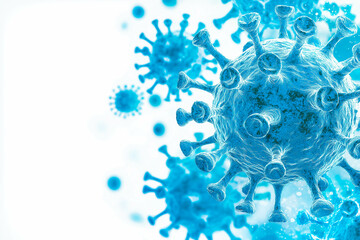 Virus isolated on white background