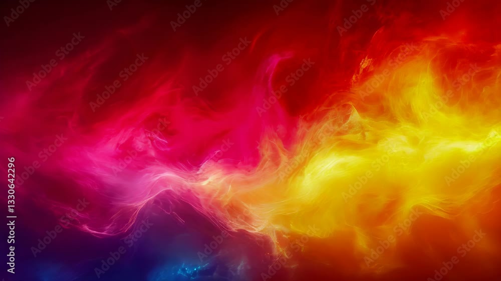 Poster vivid abstract representation of fire emanating energy with dynamic textures against a dark backgrou