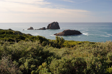 La costa di Tresnuraghes in località Corona Niedda