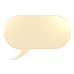 Speech bubble shape isolated on transparent