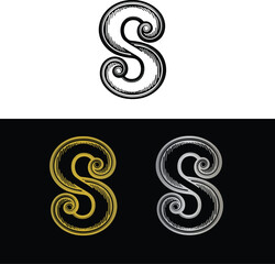 Obraz premium Abstract Letter S Logo Design