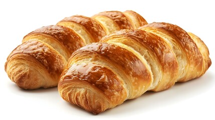 French roll isolated on white background