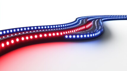 Naklejka premium LED Strip Lights Curve