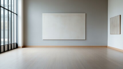 Blank Canvas in Modern Minimalist Interior