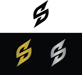 Abstract Letter S Logo Design