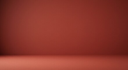 Obraz premium Rustic Red Room Softly Lit Background. AI Generated