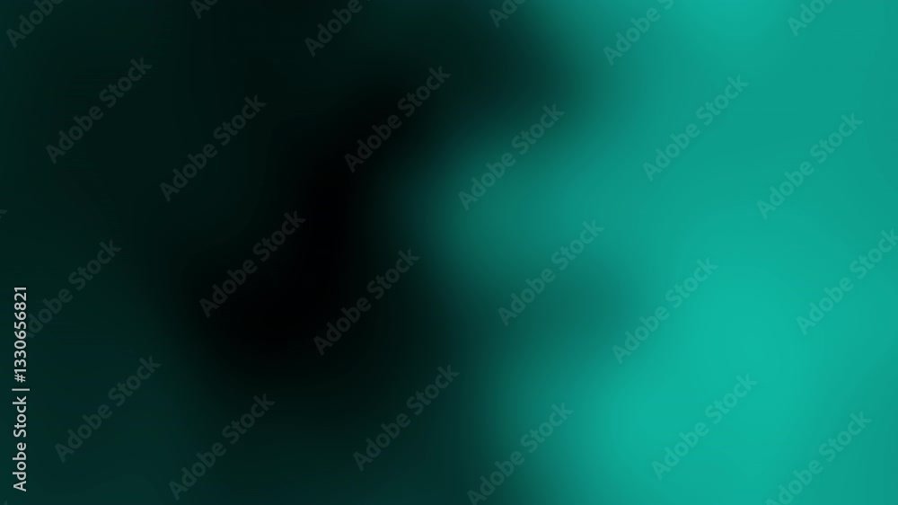 Poster an abstract gradient image featuring shades of teal and black, creating a smooth, flowing visual eff