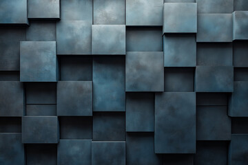 Abstract geometric shapes interlocking and overlapping in various shades of gray and black, offering a sleek, modern look.