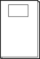 Logbook outline vector