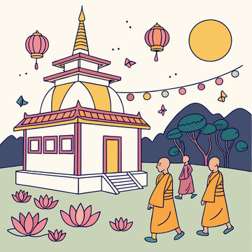 Vesak, also known as Buddha Jayanti, Buddha Purnima, Visak Bochea and Buddha Day, is a holiday traditionally observed by Buddhists in South Asia and Southeast Asia, as well as in Tibet and Mongolia. I