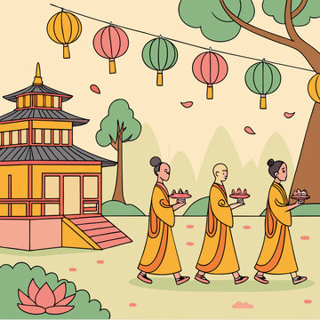 Vesak, also known as Buddha Jayanti, Buddha Purnima, Visak Bochea and Buddha Day, is a holiday traditionally observed by Buddhists in South Asia and Southeast Asia, as well as in Tibet and Mongolia. I