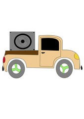 musical car, in illustrative form