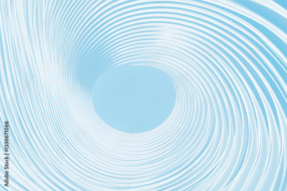 Poster abstract background with squeezed circles on light blue. abstract simple blue thin to thick line irr