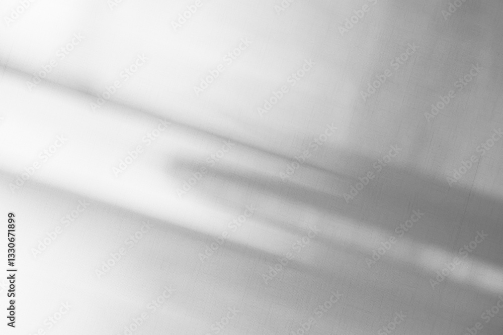 Poster abstract light reflection and grey shadow from window on white wall background, dark gray shadows an