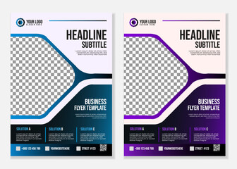 Modern business flyer design template vector, Leaflet, presentation business templates, layout in A4 size