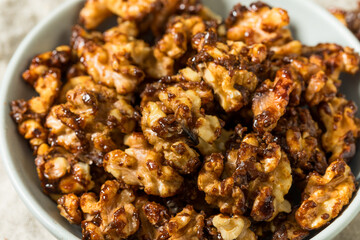 Sweet Homemade Candied Walnut Pieces